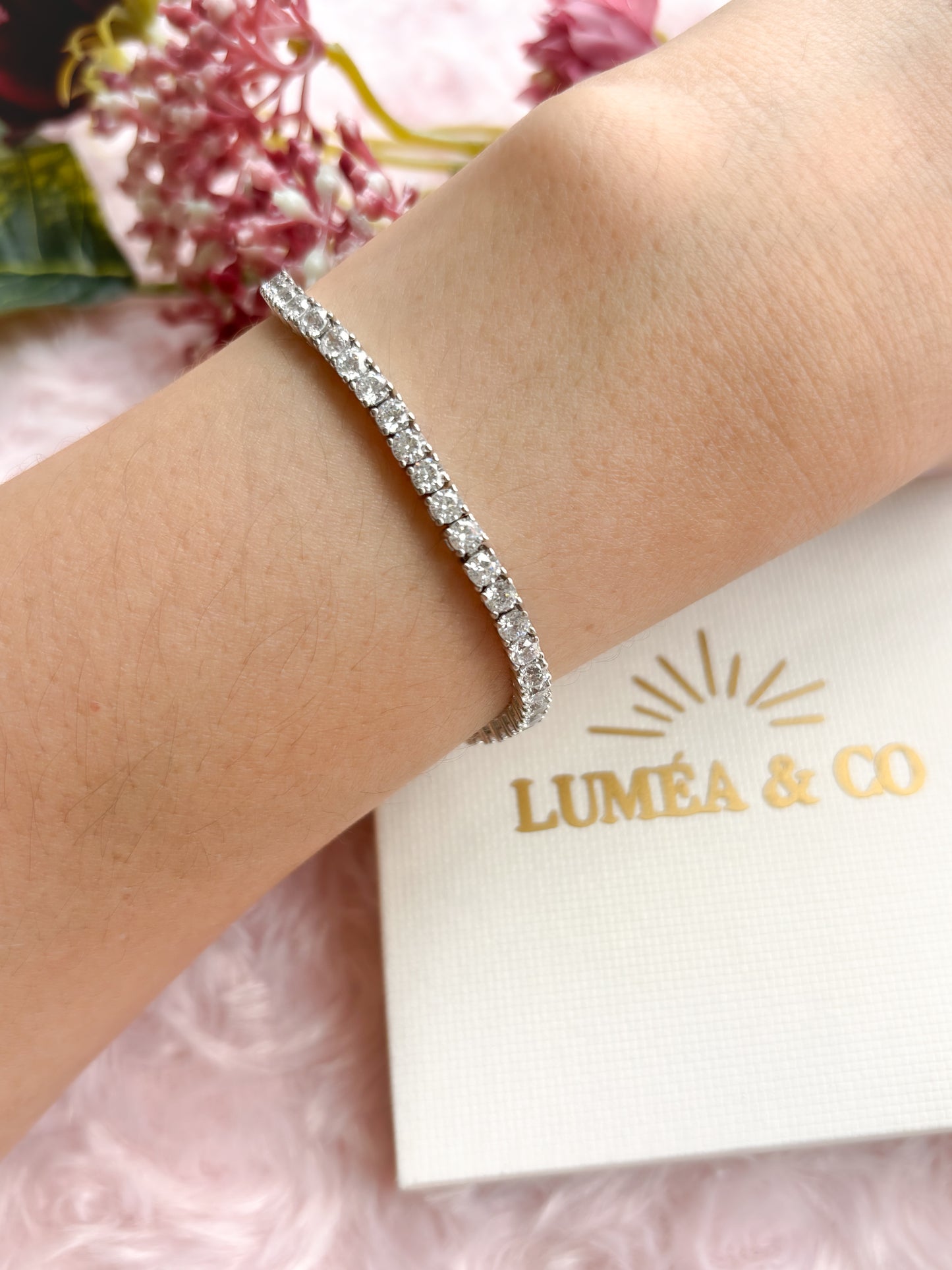 3mm Moissanite Tennis Bracelet