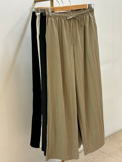 Straight Nut Banding Long Pants