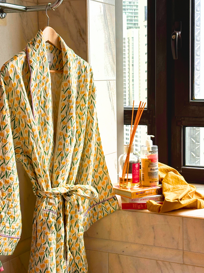 30% OFF-Yellow Tulip Robe(Family Size)