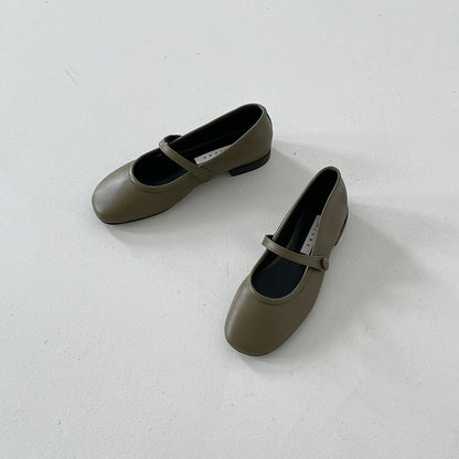 Button Flat Shoes(Pre-Order)