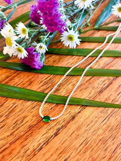 30% OFF-GREEN SPARKLING NECKLACE