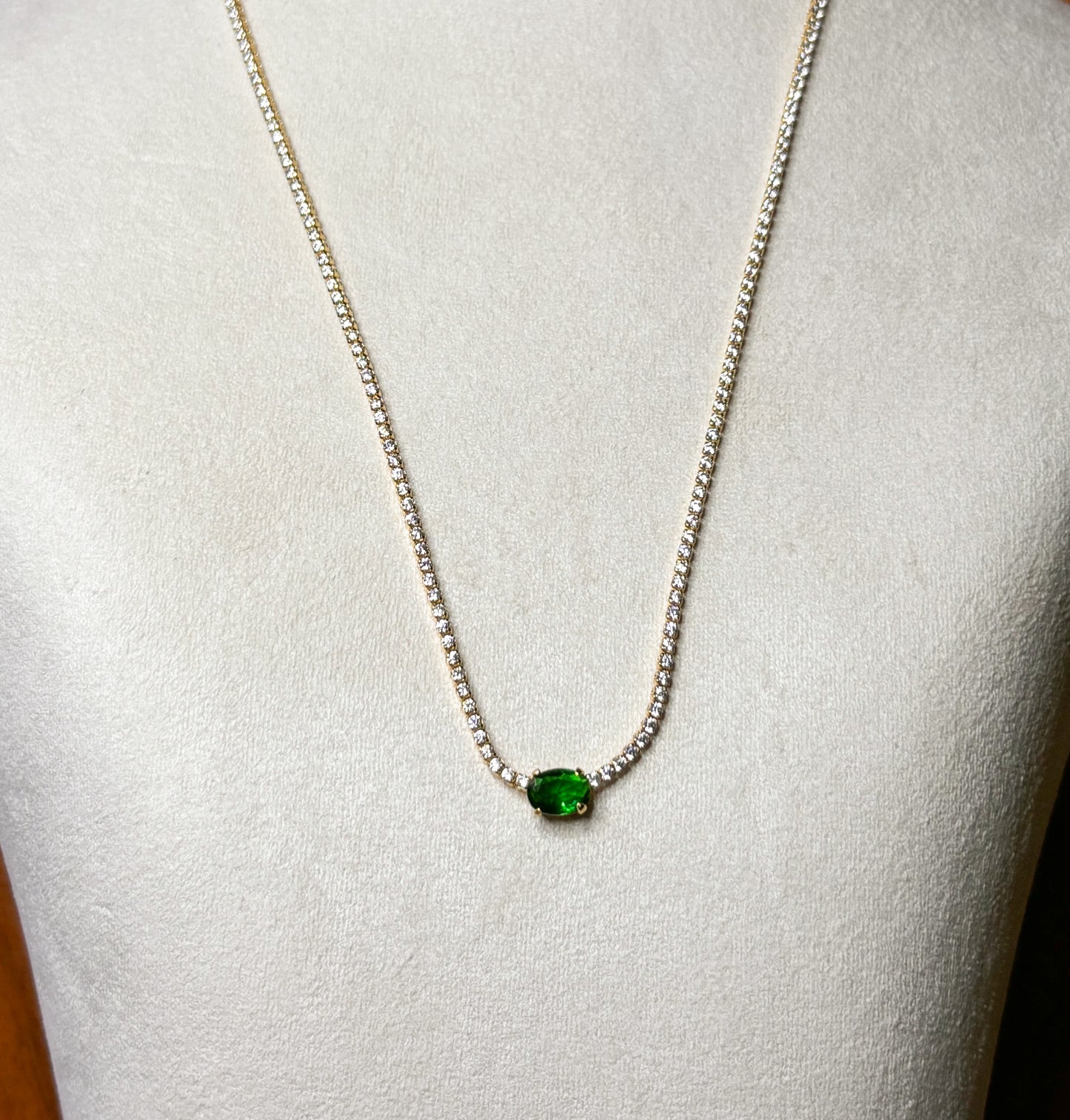 30% OFF-GREEN SPARKLING NECKLACE