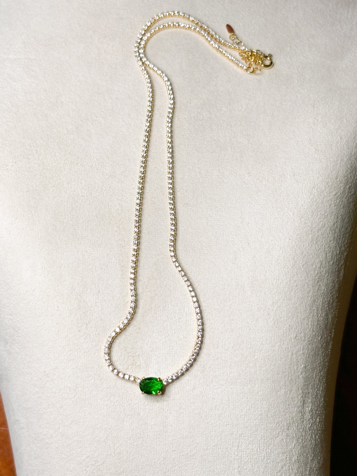 30% OFF-GREEN SPARKLING NECKLACE