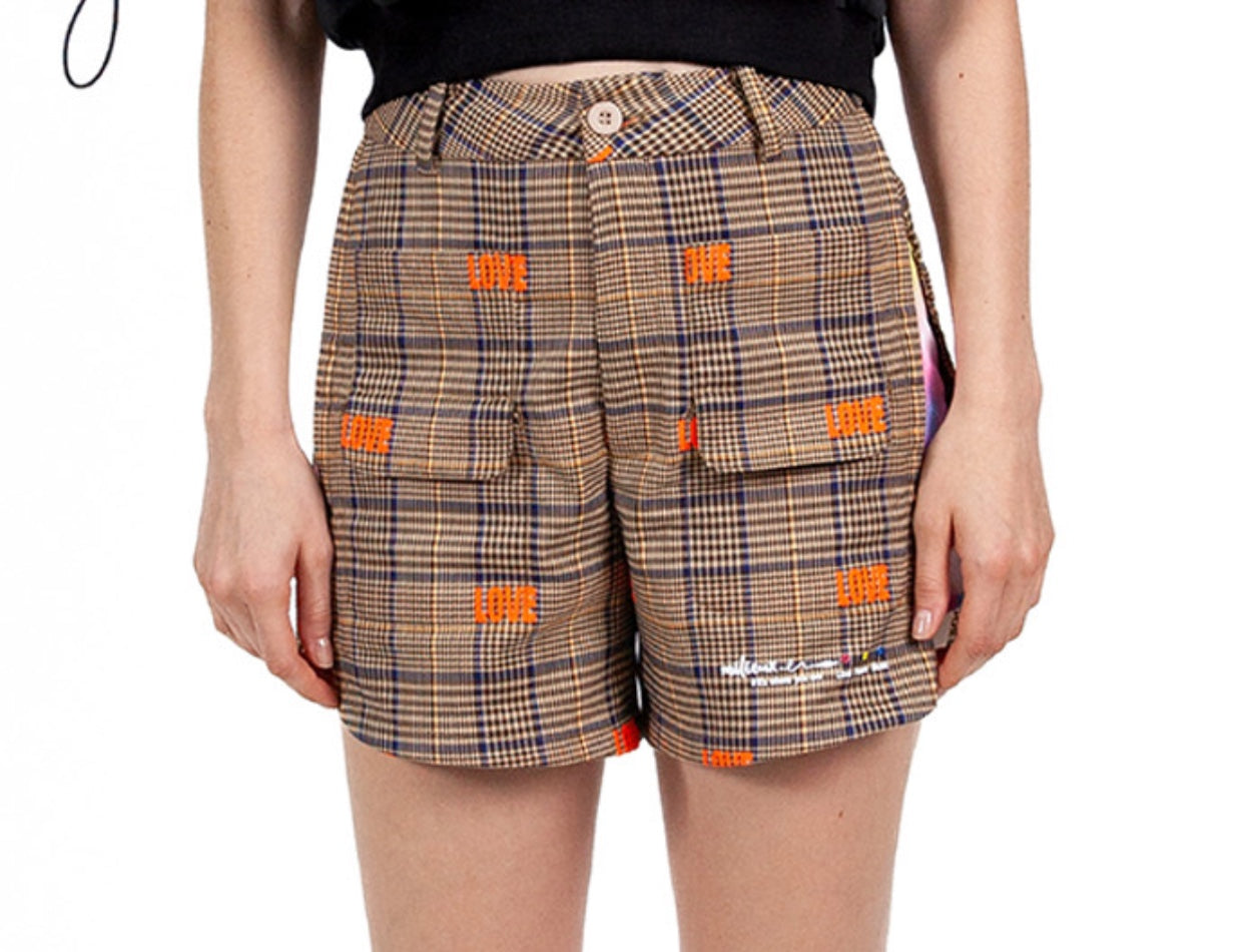 Love-Check Woven Hotpants Short